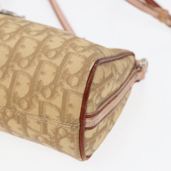 DIOR Shoulder Bag Leather Beige Silver Pink - Picture 10 of 16